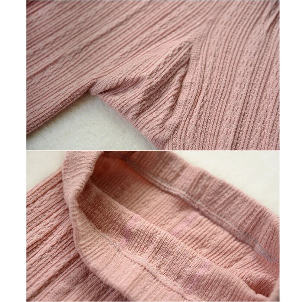 Women Thermal Knitted Footed Tights Warm Breathable Cotton Pantyhose Winter High Stretch Stockings High Quality