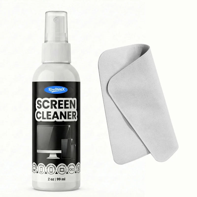 59/99ml 1suit Screen Cleaner Kit With Polishing Cloth Oil Stain Remover Spray For MacBook iPad iPhone Laptop Monitor & TV Screen