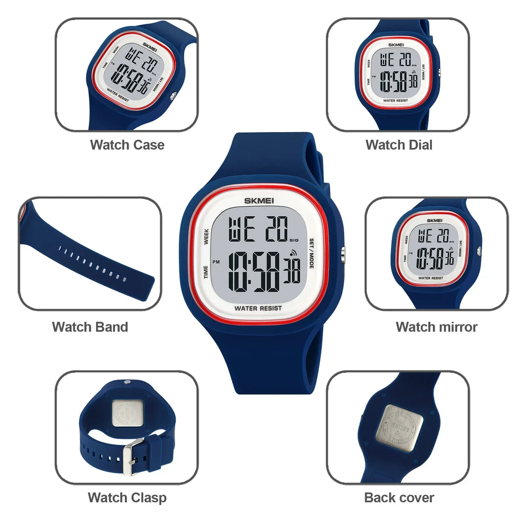 SKMEI 2290 Wristwatch For Teenager Boys and Girls Cool Vitality Stopwatch Digital Sports Watches Male Fashion 5Bar Waterproof