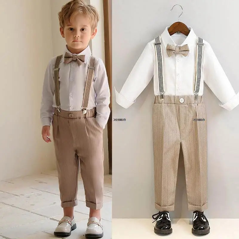 Baby Boys Summer Luxurious Photograph Dress Children Formal Wedding Performance Tuxedo Wear School Kids Beaufitul Birthday Suit
