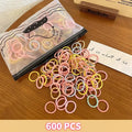100Pcs/bag Children's Rubber Band Girls Tie Hair Without Hurting Good Elasticity Durable Headband Infant Cute Baby Thumb
