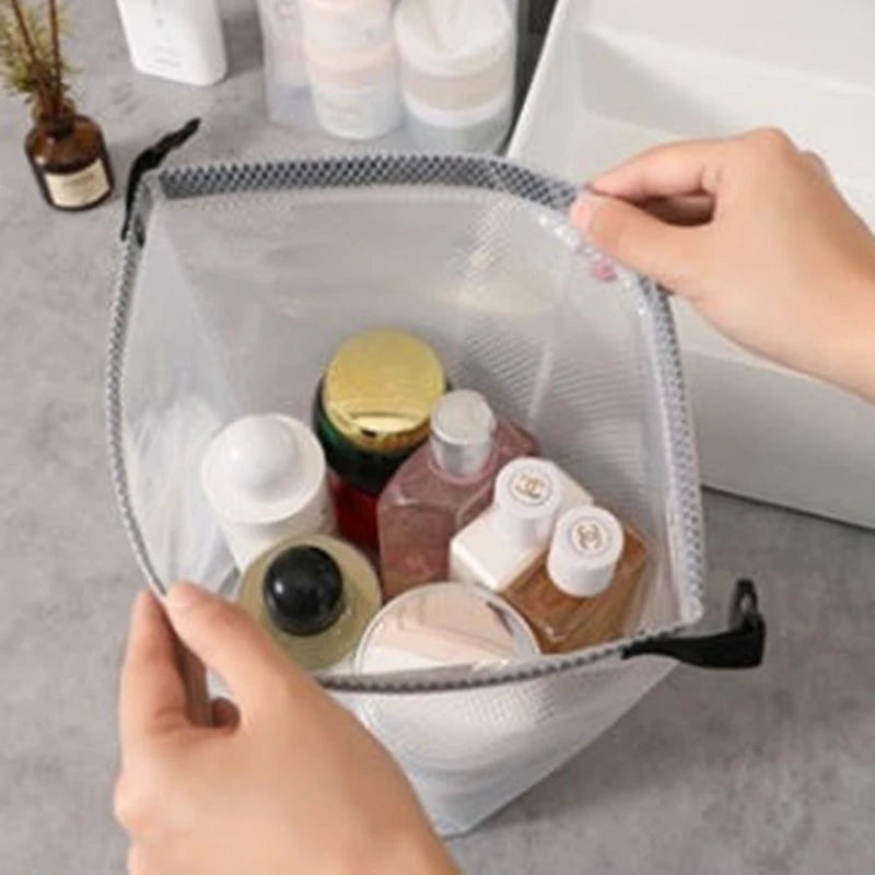 Handheld Portable Transparent Waterproof Toiletries Bag Multifunctional Travel Outdoor Swimming Fitness Storage Bag