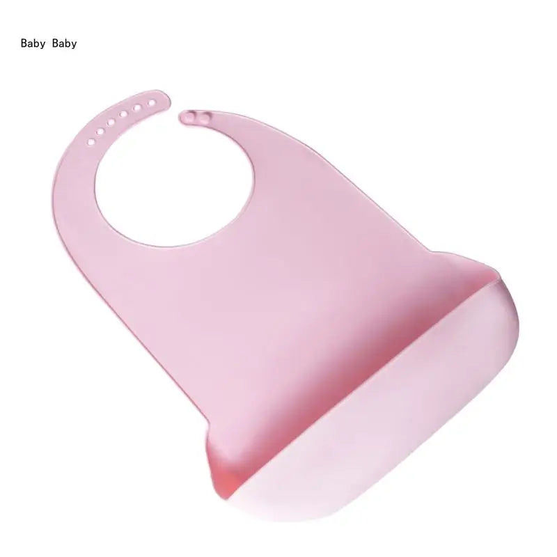 Large Size Adult Silicone Bib Elderly Eating Bib Waterproof Burping Cloth 6-Level Adjustable Catcher Bib Q81A