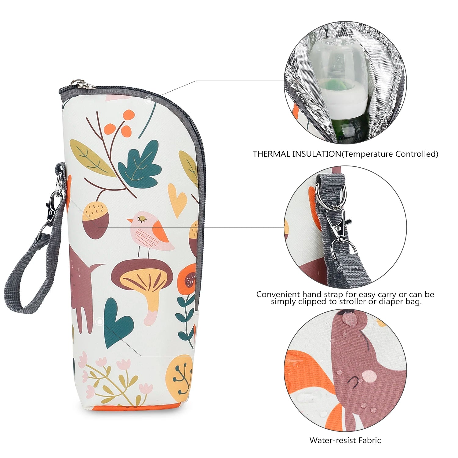 Travel Accessories Milk Bottle Pouch Insulated Baby Bag Feeding Bags Stroller Oxford Cloth Thermal Maternity