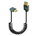 8K UHD Cable 2.1 Standard HD Mini-HD Micro-HD Stretch Spring Curl Flexible Cord for PC Phone Tablet Camera DV Monitor HDTV