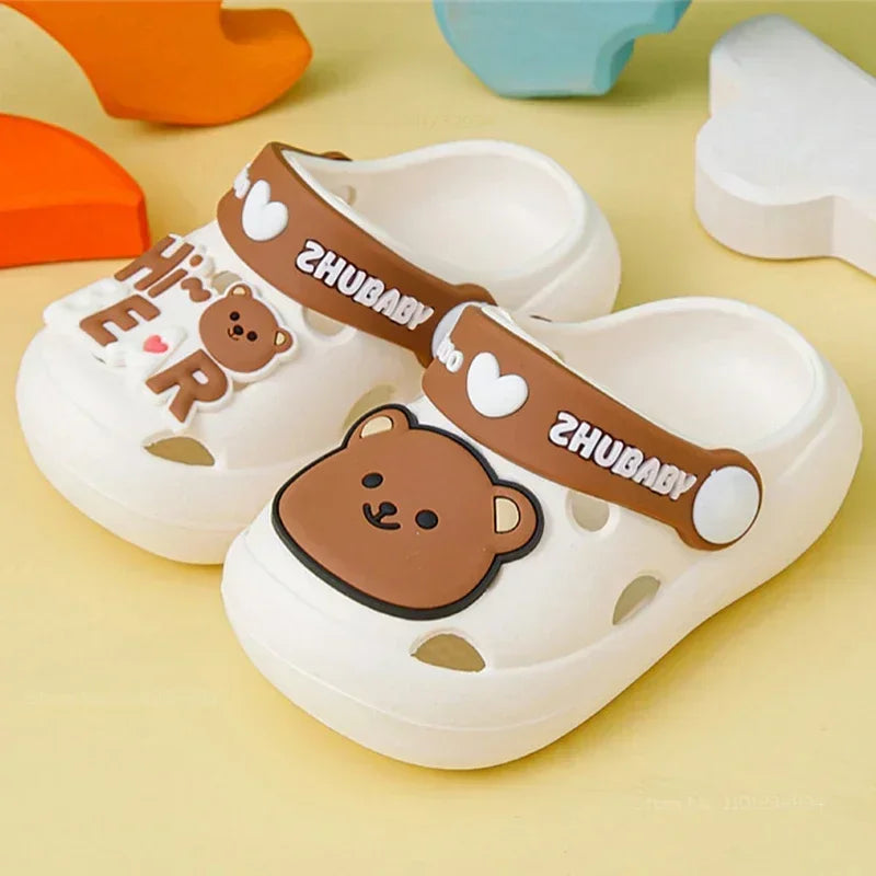 Summer New Baby Slippers Indoor Non-slip Soft Bottom Comfort Fashion Cute Children's Hole Shoes Boys Girls Kid Outdoors Sandals