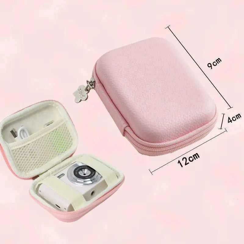 1Pcs Mini CCD Cameras Protective Case With Travel Cover Mesh Pocket Accessories SD Cards Digital Camera Bag