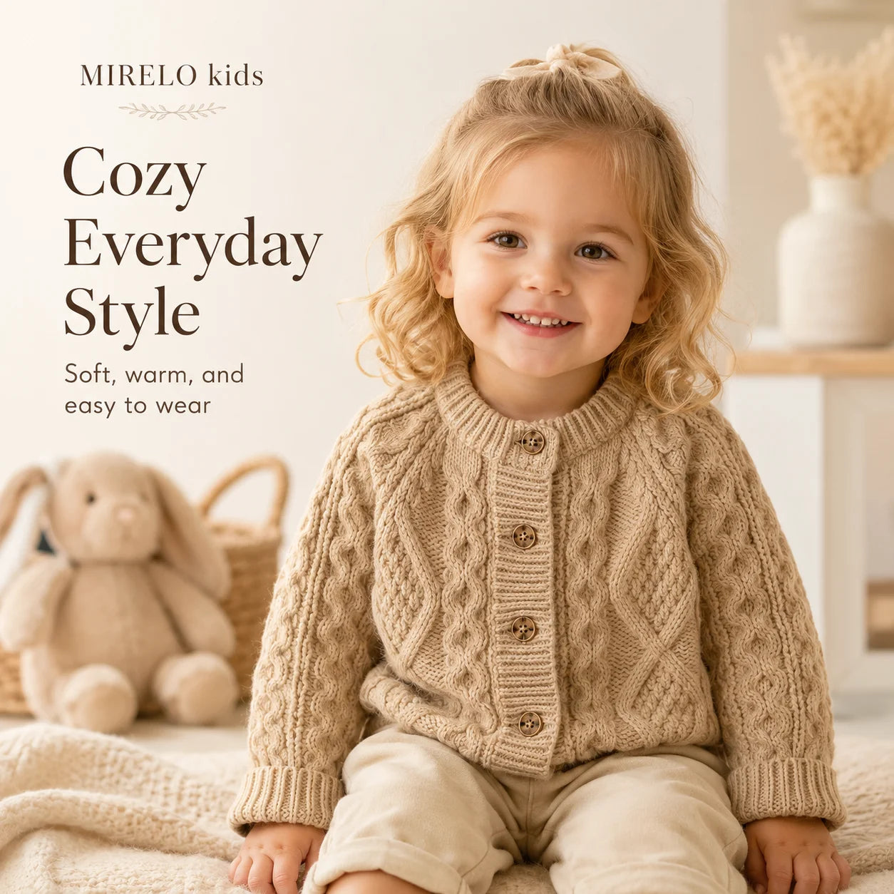 Autumn Sweater Children's Clothes Sweater Knit Cardigan for Girls Boys Long Sleeve Keep Warm Thickened Jacket Outfit Coat