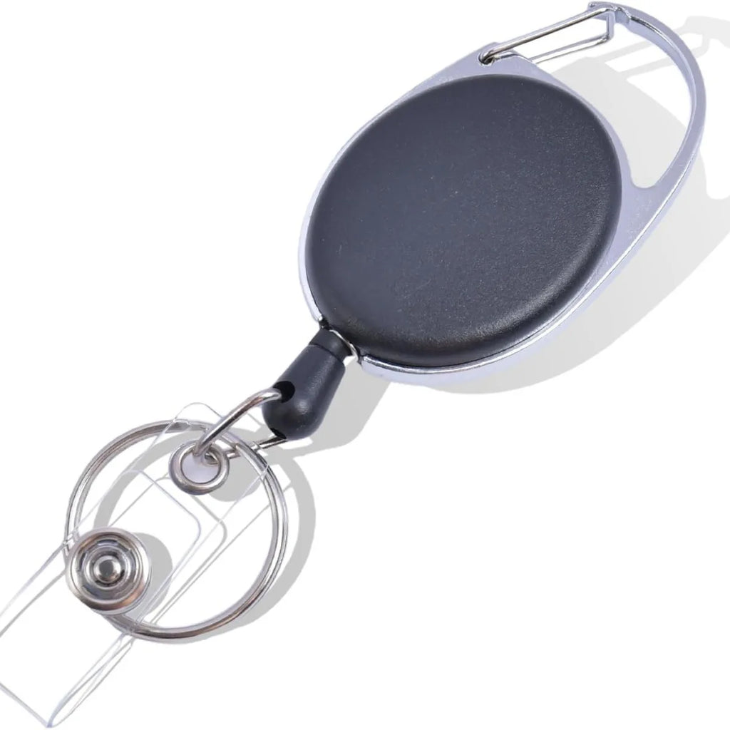 Retractable Keychain Anti Lost ID Badge Key Holder With Elastic Steel Wire Rope Backpack Charm Accessories