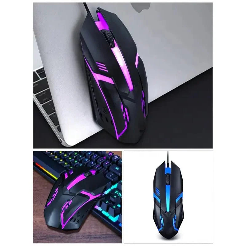 20251 PC ITLY M01 Sports LED Luminous Backlit USB Wired Gaming Mouse for Desktop PC Laptop Office Computer Gaming Mouse
