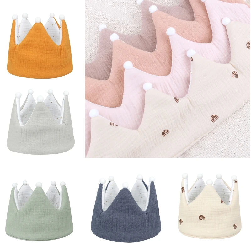 Baby Cotton Cloth Hat Cotton Newborn Headwear Infant Photography Props Headband Boys Girls Birthday Cap Gifts G99C
