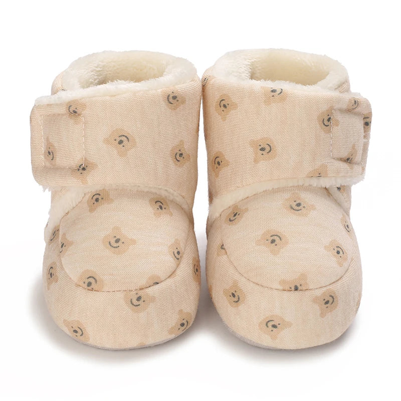 Baby Shoes Winter Thick Warm Cotton Shoes For Boys And Girls Baby Walking Shoes 0-1 Years Old