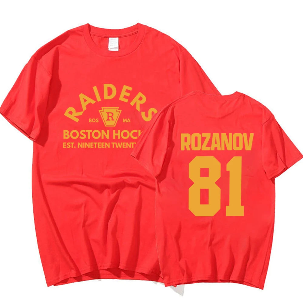 Ilya Rozanov 81-Boston Raiders Shirt Hudson Williams Connor Storrie T-shirt Heated Rivalry Tee Ilya Rozanov Shane Hollander Tops