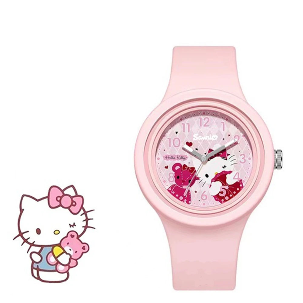 Stitch Boy and Girl Cartoon Children's Watch Fashion Student Watch Quartz Dial Silicone Sports Strap Holiday Gift