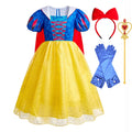 2026 Kid Elsa Anna Costume Girl Birthday Floral Dress Children Snow Queen Performance Fantasy Princess Evening Halloween Costume