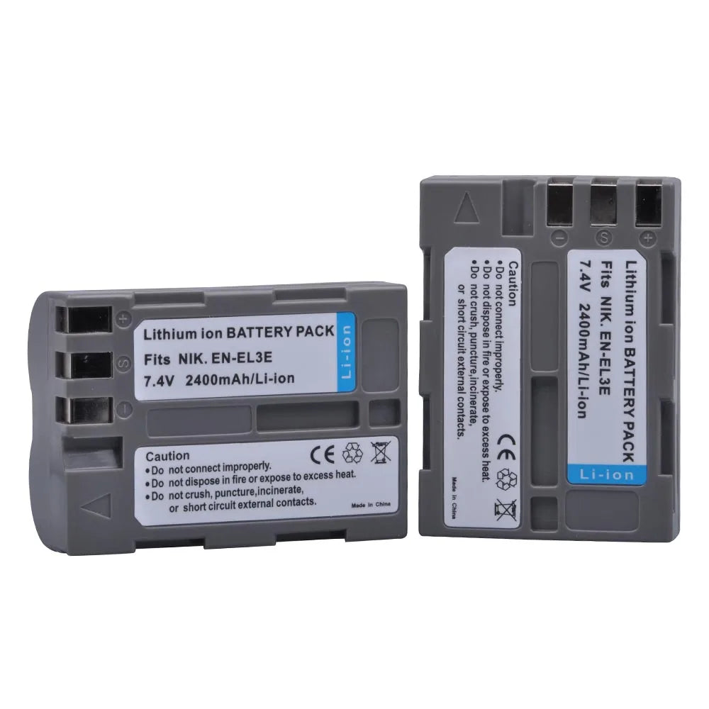 2400mAh EN-EL3e Battery EN EL3e EL3a ENEL3e Camera Battery for Nikon D300S D300 D100 D200 D700 D70S D80 D90 D50 L50 Accessories