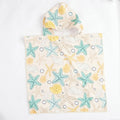 Kangobaby Hooded bathrobe, children's soft plush warm printed bathrobe pajamas, suitable for children aged 1-5 years old