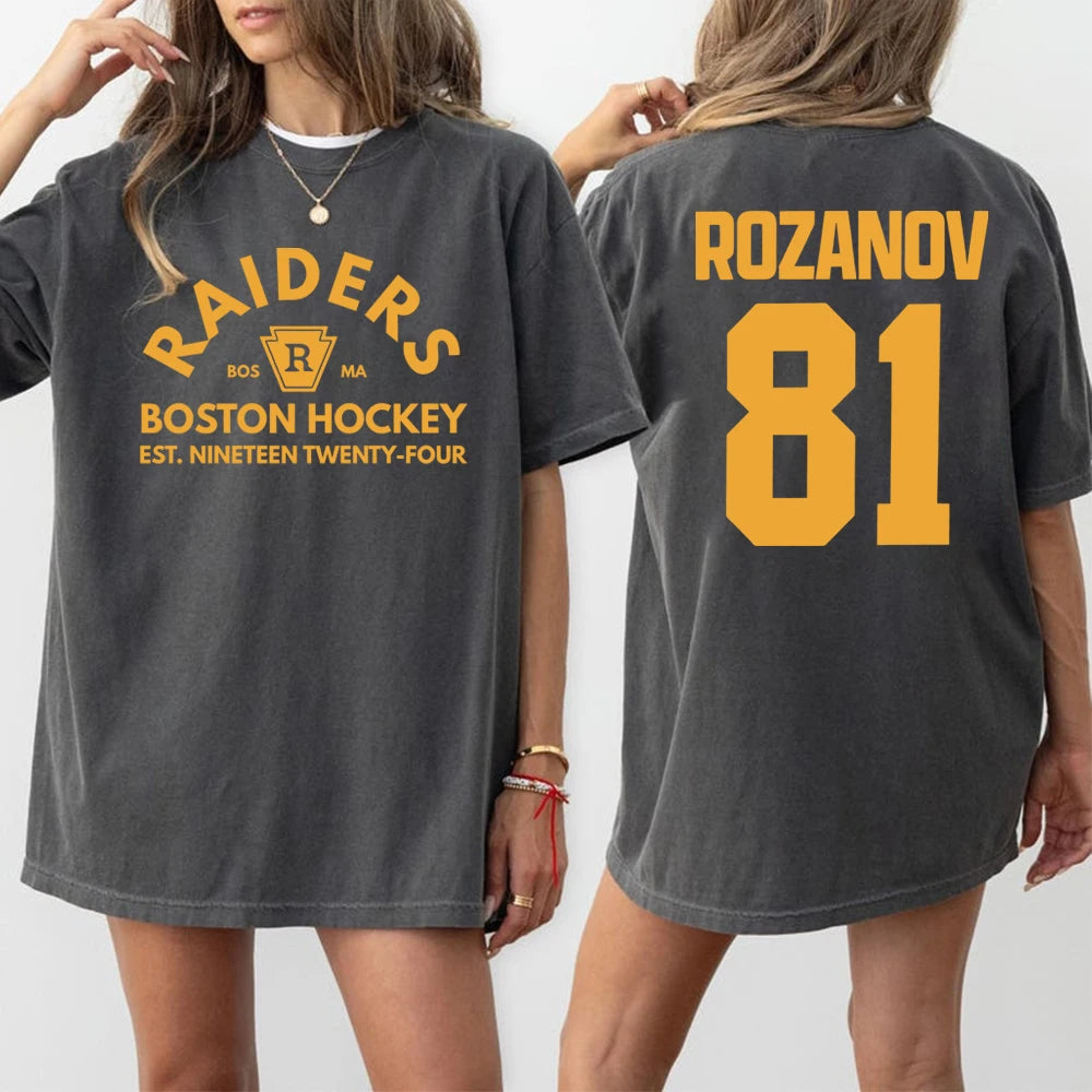 Ilya Rozanov 81-Boston Raiders Shirt Hudson Williams Connor Storrie T-shirt Heated Rivalry Tee Ilya Rozanov Shane Hollander Tops