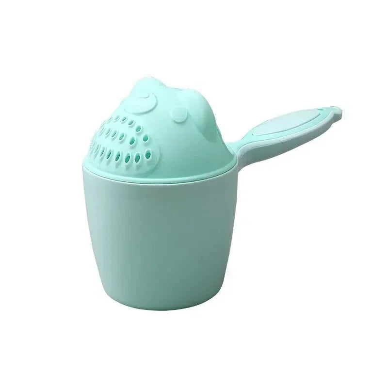 Cute Cartoon Baby Bath Spoons Baby Shower Toddle Shampoo Cup  with Protect Kid Eyes Washing Hair Cup Kids Bathing Tool