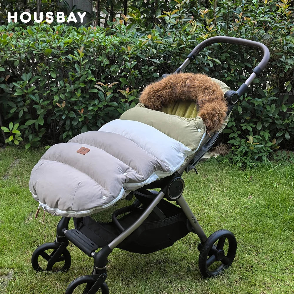 Winter Baby Stroller Footmuff 0-36 Months Windproof Warm Envelope For Universal Pram Outside Travel Baby Stroller Accessories
