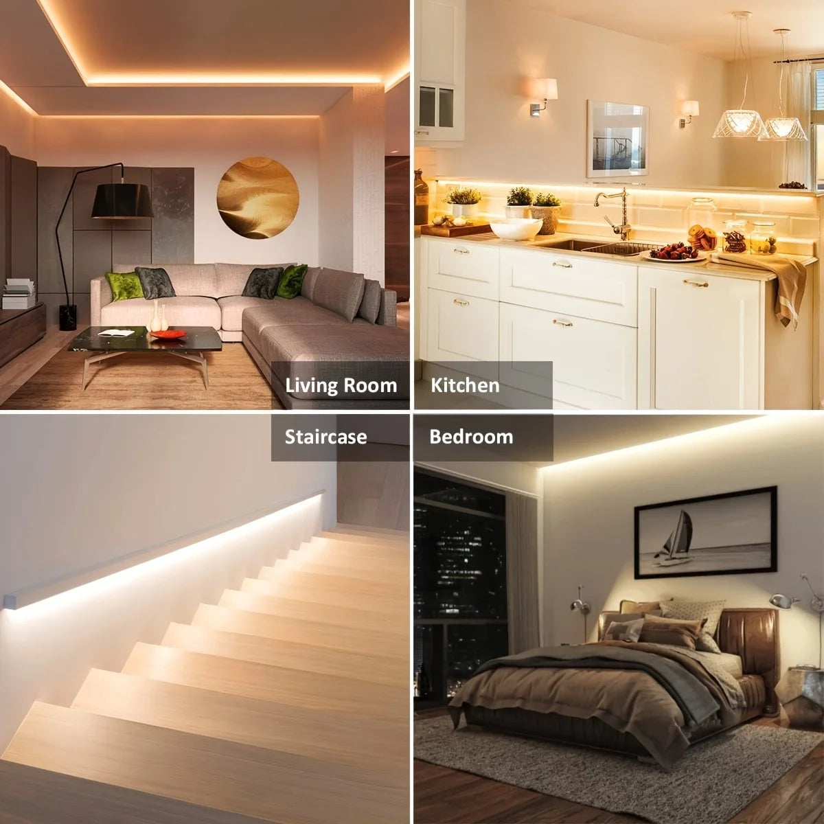 1-5m 5V LED Strip Lights USB 2835 SMD TV Backlight Tape Warm/Cool White 60LEDs/m for Bedroom Wardrobe Kitchen Cabinet Decoration