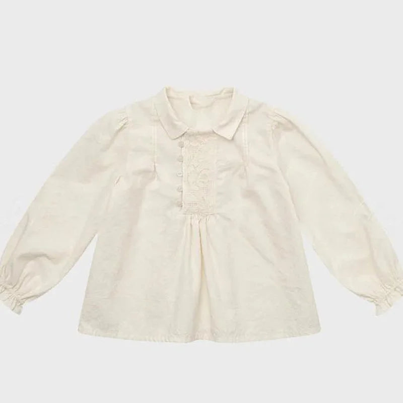 Lou 2025 Autumn Kids Blouse Top Warm Knit Sweaters Cardigan Winter Down Coat Outwear Floral Girl Casual Pant Clothing