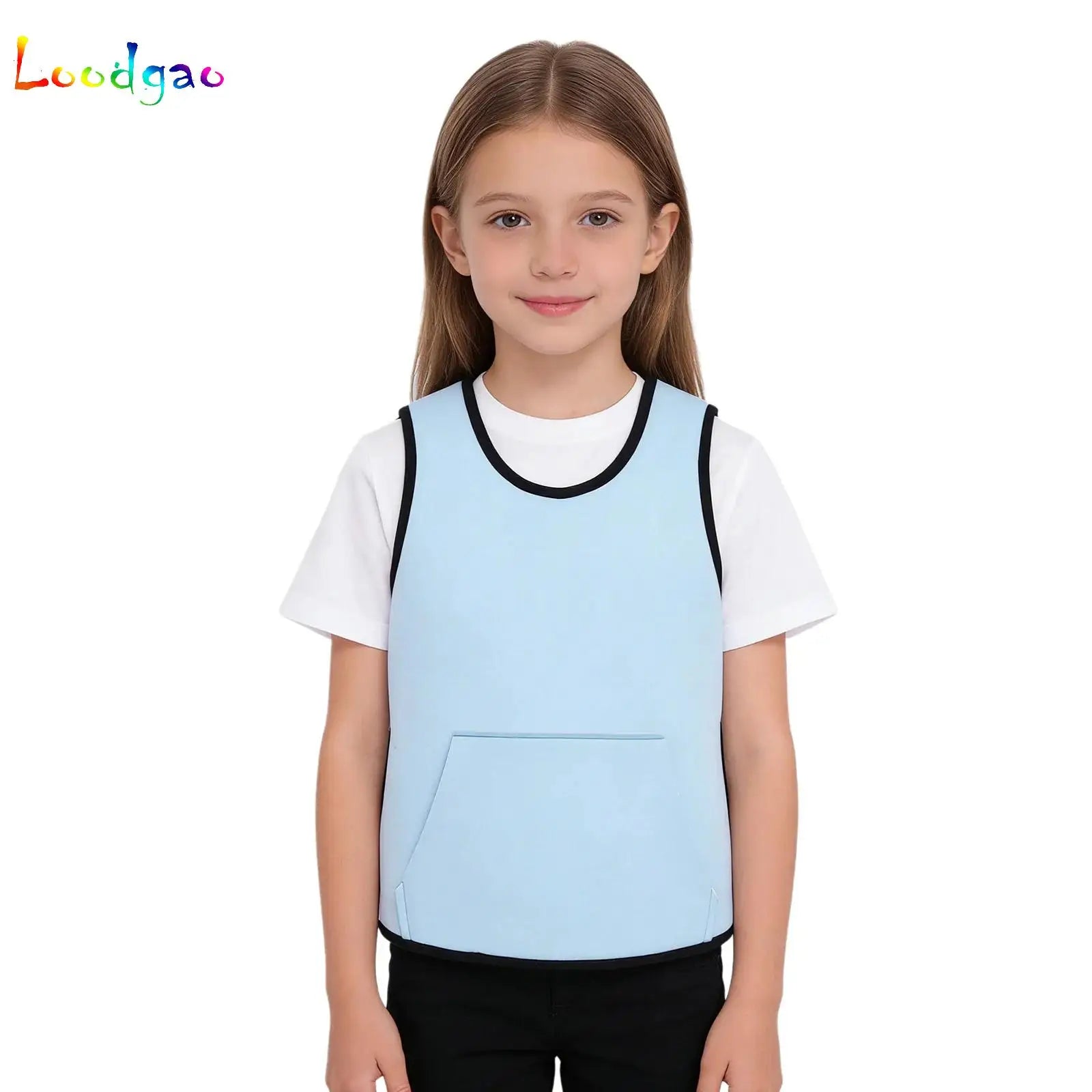 Weighted Vest Kids Boys Girls Special Needs Adaptive Clothing Adjustable Fastener Sensory Compression Vest for Autism ADHD SPD