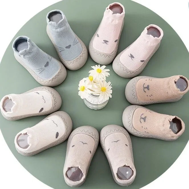 Baby Socks Shoes Infant Color Matching Cute Kids Boys Shoes Soft Soled Child Floor Socks Shoes Toddler Girls First Walkers