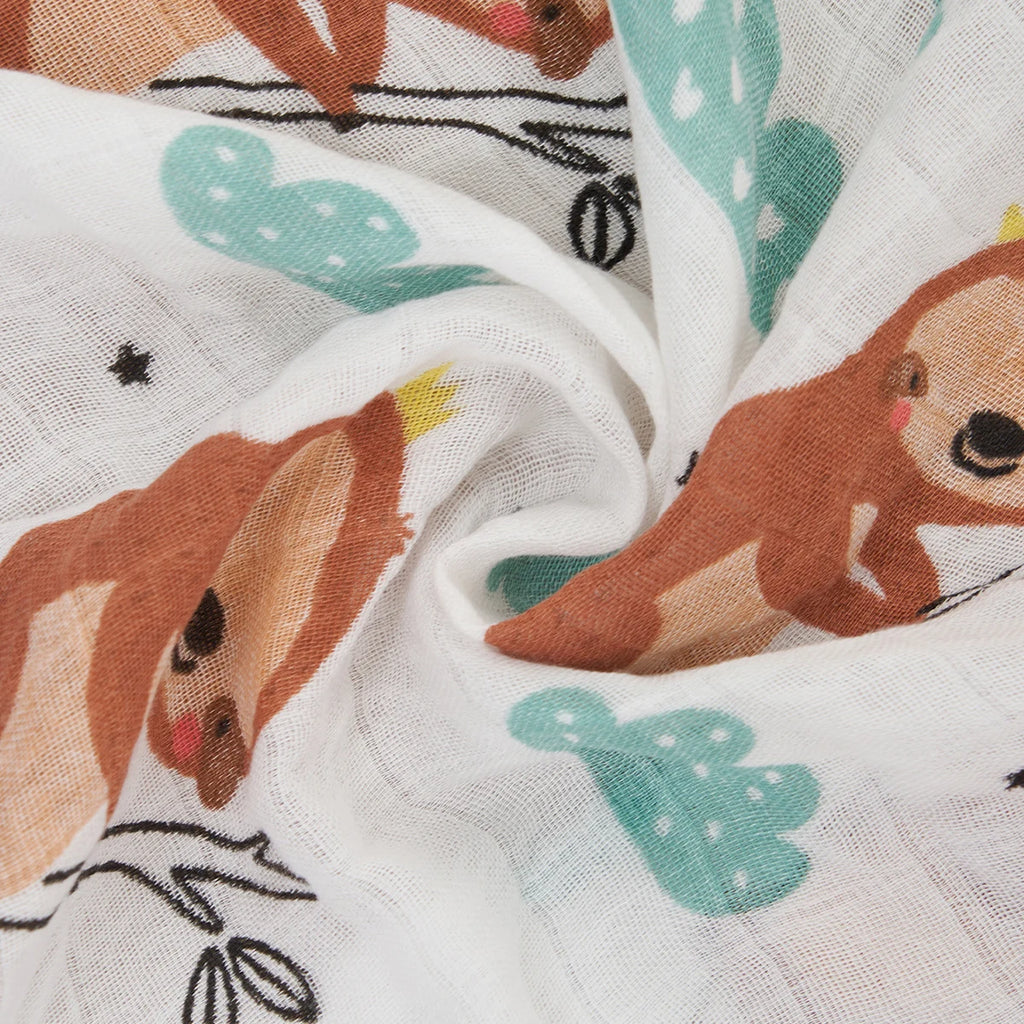 HappyFlute New 3Pcs Set 2layer Bamboo Cotton Soft Muslin SKIN-Friendly Swaddles Newborn Wrap Infant Baby Blankets