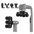 6-Heads Handhel Fascia Gun High Frequency Vibration Body Massage Gun Neck Shoulder Waist Back Handle Massager Fascia masajeador