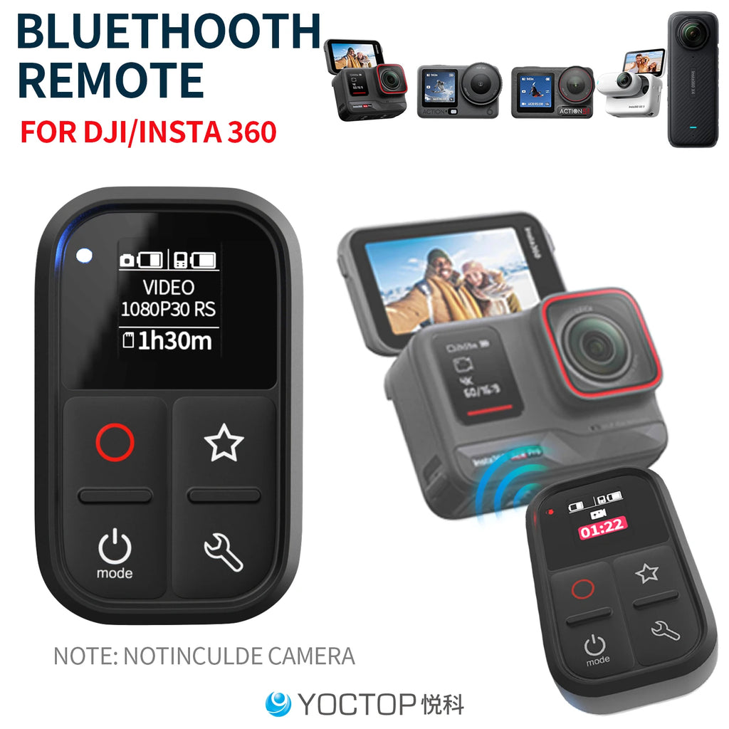 For DJI Action6/5 Pro controller accessories DJI sports camera Bluetoothemote control compatible with Action/4 Osmo360