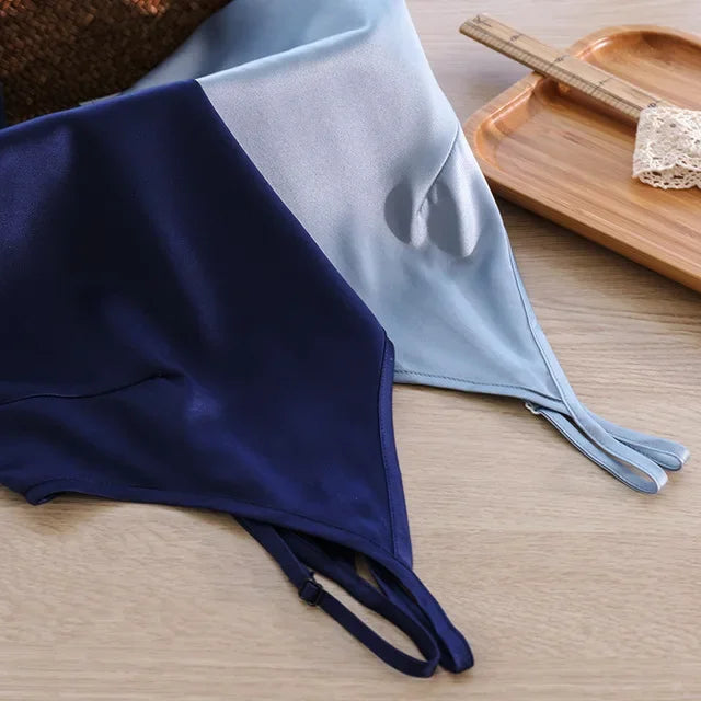 2026 Summer Women Satin Tank Tops Sexy Spaghetti Strap V-Neck Sleeveless Vintage Harajuku Streetwear Tops For Girls