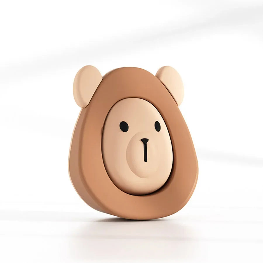 Cartoon Little Bear 2 in 1 Door Stop Soft Silicone Thicken Door Bottom Multi-function Child Safety Anti Pinch Hand Door Stopper
