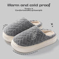 Cotton slippers men's winter new couple indoor home warm and non slip plush bag with cotton shoes women's added velvet