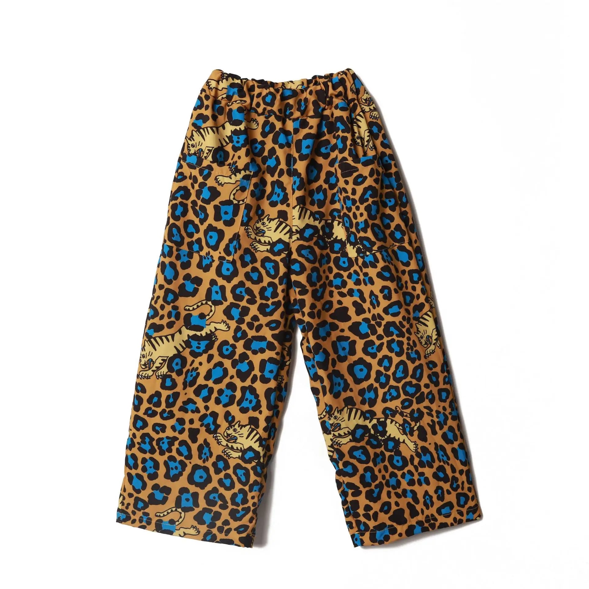 Boys Street Dance Leopard Shirt Girls Casual Pants Hip Hop Print Streetwear Suits Kids Jazz Outfits Teens Stage Costume Clothing