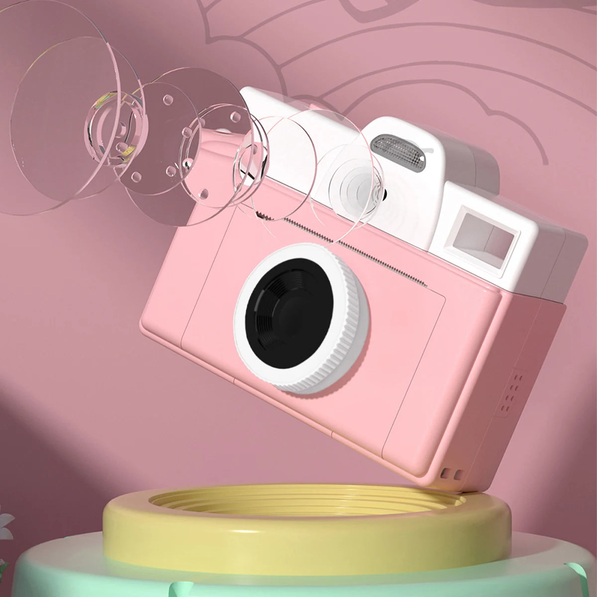 Kids Instant Digital Cameras for Boys and Girls, Digital Camera with Print Paper Christmas Gift