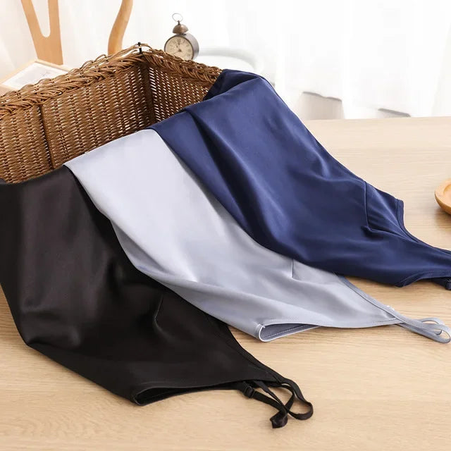 2026 Summer Women Satin Tank Tops Sexy Spaghetti Strap V-Neck Sleeveless Vintage Harajuku Streetwear Tops For Girls
