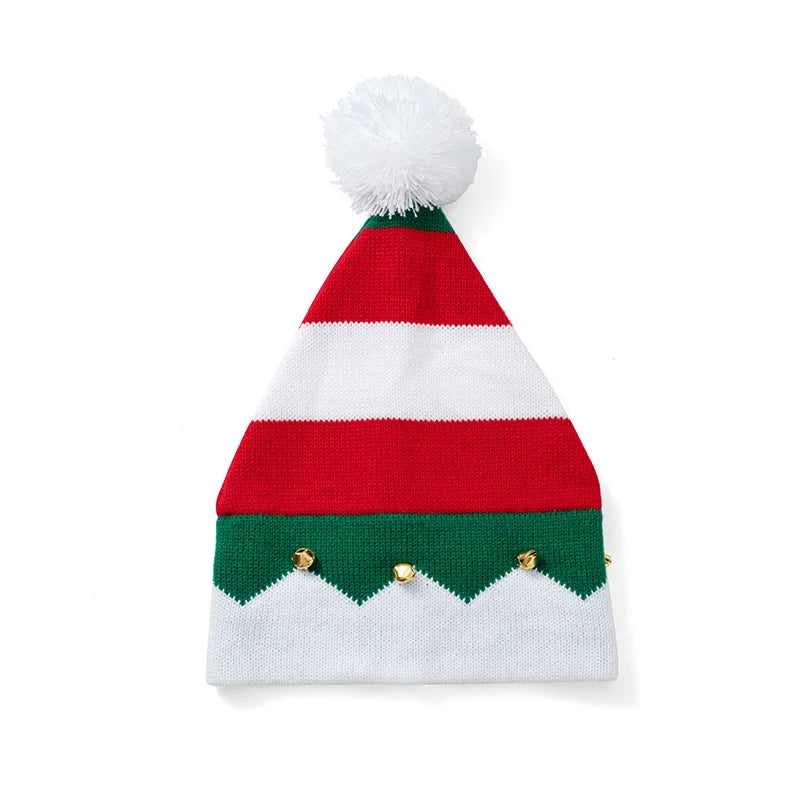 Christmas Hat for Baby Cute Cartoon Elk Santa Claus Xmas Cap Winter Warm Woolen Beanie Cap Party Hair Accessory