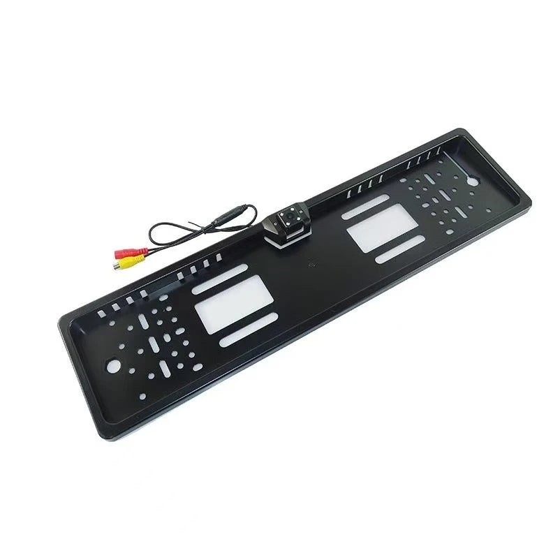 4/8/12LED European License Plate Rearview Camera Frame Reverse Backup Camera Night Vision for Truck Car SUV, Camper Pickup