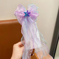 Mermaid headwear, children's princess bow, hairpin, girls' floating yarn, braided hair clip, mermaid maiden hair accessory