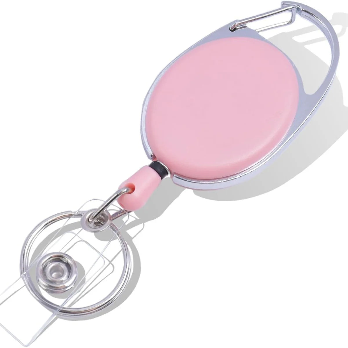 Retractable Keychain Anti Lost ID Badge Key Holder With Elastic Steel Wire Rope Backpack Charm Accessories