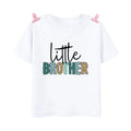 Big Bro Big Sis Little Bro Lilttle Sis Print Family Matching Shirt Boys Girls Sibling Tee T-shirt Kids Summer Short Sleeve Tops