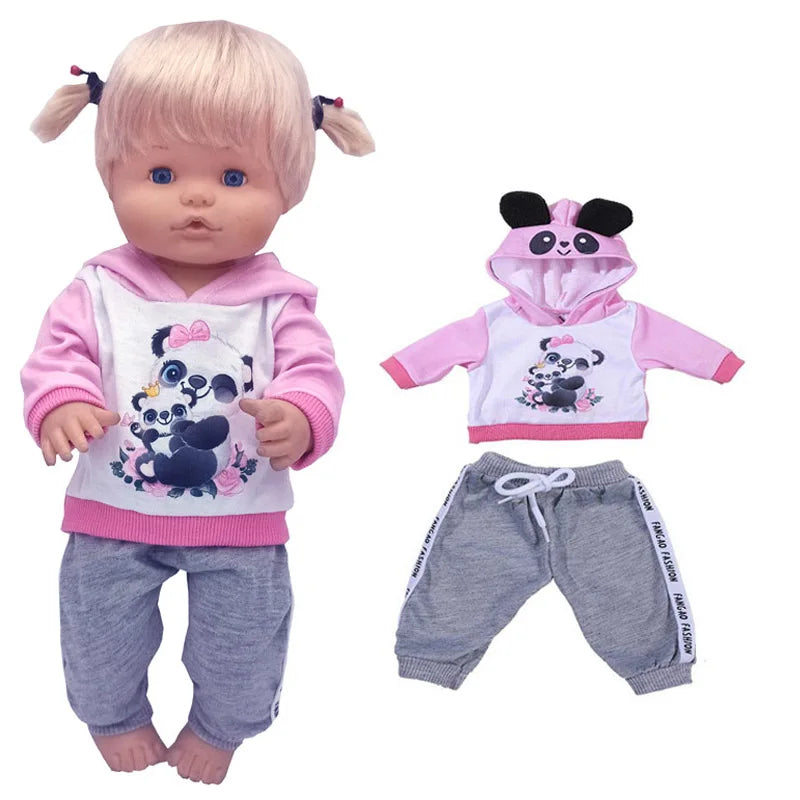 for 16" Nenuco Doll Winter Vest Coat Pants Hat Shoes Ropa Y Su Hermanita 40cm Baby Dolls Clothes Children Gift Toys Girl's Gifts