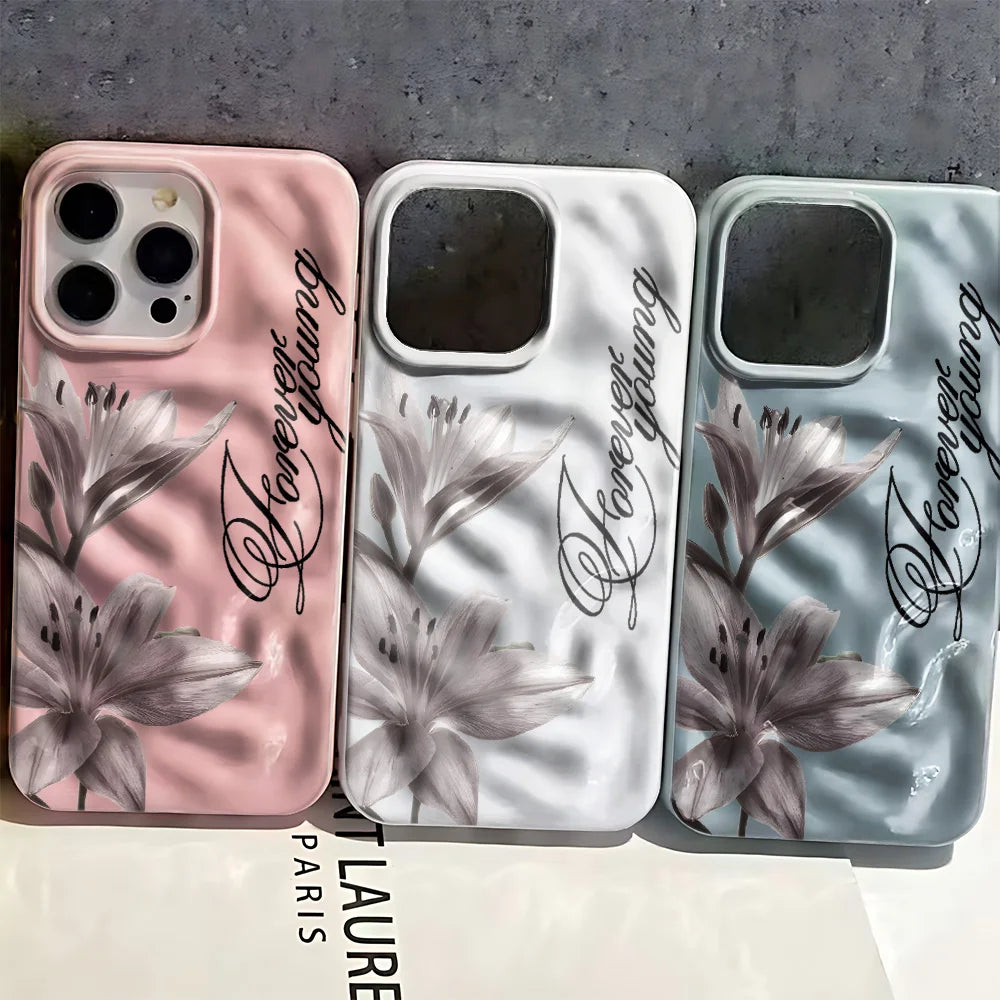 Colorful Floral Patterns Phone Case For IPhone 16 Pro Max 15 Plus 14 12 13 11 17 Air Fashion Shockproof Protective Cover
