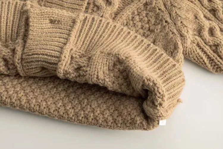 The new 0-6-year-old Korean version of children's clothing sweater knit cardigan girl long-sleeved warmth and thick warm jacket