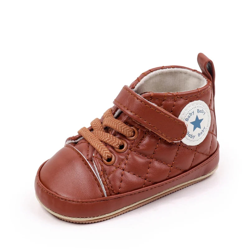 2025 Baby Boy Girl Spring and Autumn Fashion Design TPR Sole Anti Slip Walking Shoes High Quality Breathable Prewalker Shoes