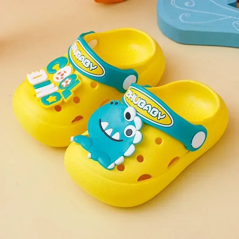 Summer New Baby Slippers Indoor Non-slip Soft Bottom Comfort Fashion Cute Children's Hole Shoes Boys Girls Kid Outdoors Sandals