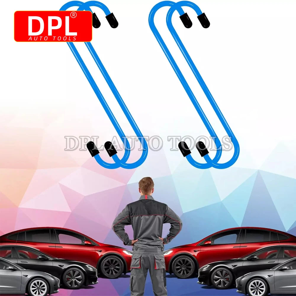Car Brake Caliper Hooks Auto Brake Caliper Hangers Hooks with Rubber Tips Universal Tools for Brake Bearing Axle Suspension Work