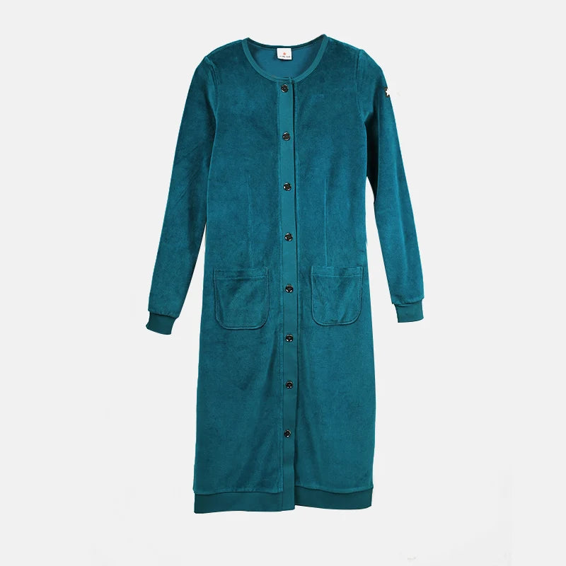 AA-XS-XXL Women Dress Button Front Long Sleeve Casual Dress with Pocket 2024 Trendy Black Velvet Bodycon Midi Dresses Plus Size