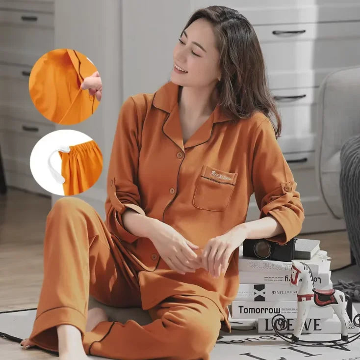 Breastfeeding Pajamas Breast Feeding Nightwear Maternity Nursing Pajama Sets Autumn Maternity Nursing Sleepwear Pregnancy Pyjama